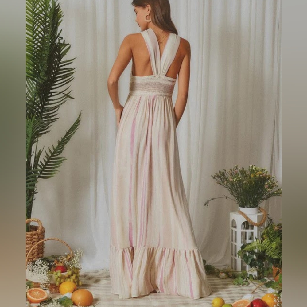 Multi color sleeveless maxi dress - Picture 5 of 5